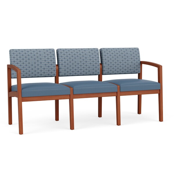 Lesro 3 Seat Tandem Seating W/ No Center Arms, 65 in W 26 in L 31.5 in H, Lenox Series LW3101 - main